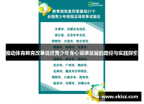 推动体育教育改革促进青少年身心健康发展的路径与实践探索